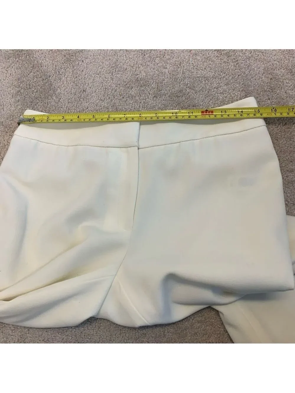 LIZ Claiborne cream Audra trouser pants Sz 6